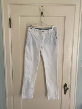 Banana Republic Heritage Collection White Straight Leg Chinos